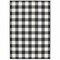 Homeroots 7 x 10 ft. Black & Ivory Gingham Indoor & Outdoor Area Rug 389520 - alternate 1
